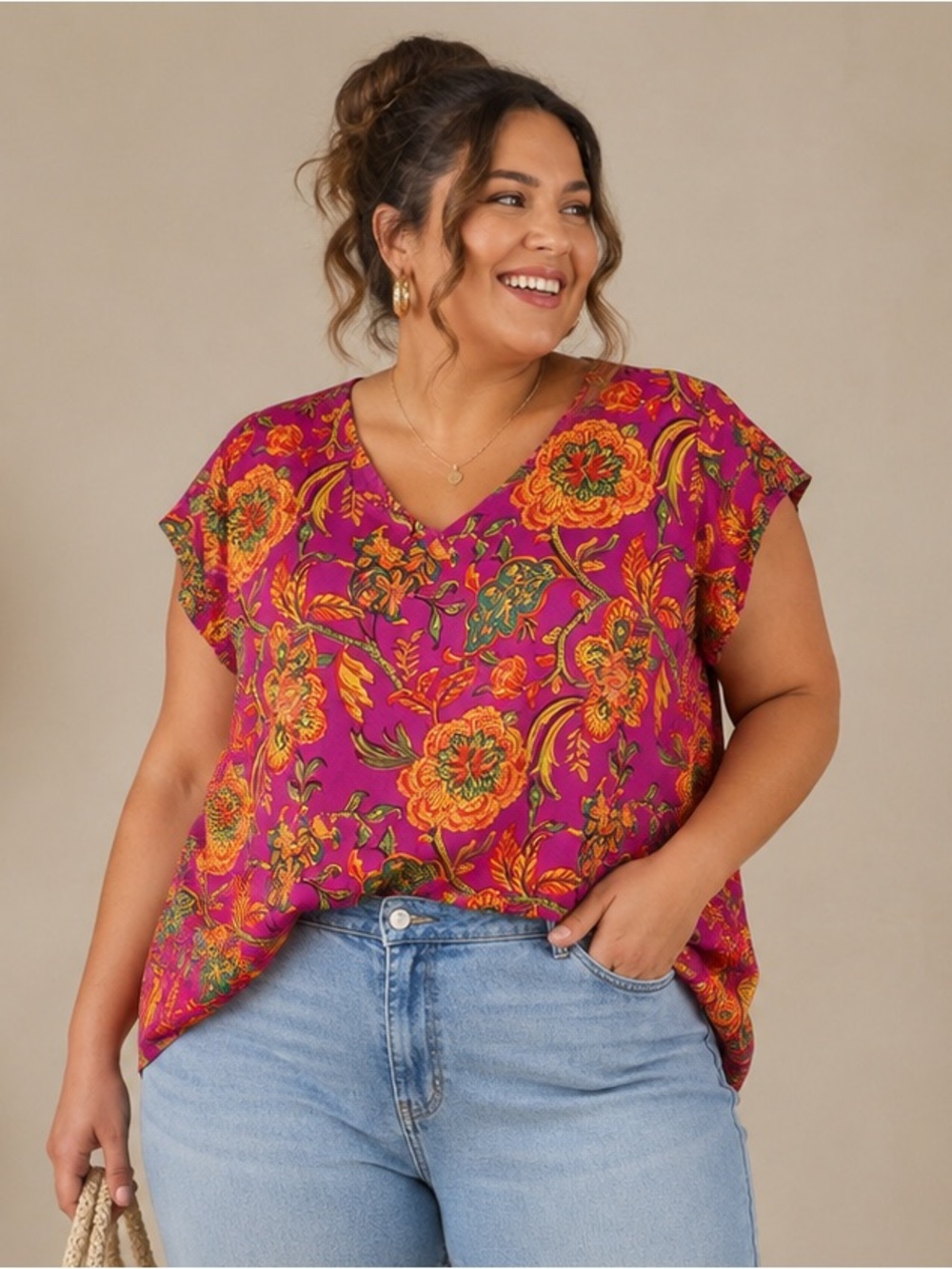 🎉5 for $45🎉 Jones & Co top blouse shirt size 1X
